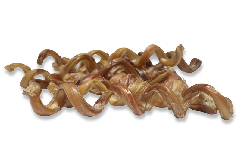 Curly Bully Sticks for Dogs - All-Natural Chewy Treats That Promote Health and Happiness