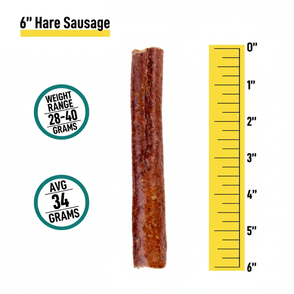 Savory Hare Sausages Dog Treats for Healthy, Happy Pups