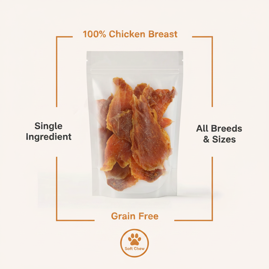 Talis Treats chicken jerky dog treats, 6 oz bag
