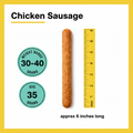 Premium chicken sausages dog treats, a healthy and happy pup snack.