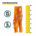 Backstrap tendons dog chew treats for power chewers.