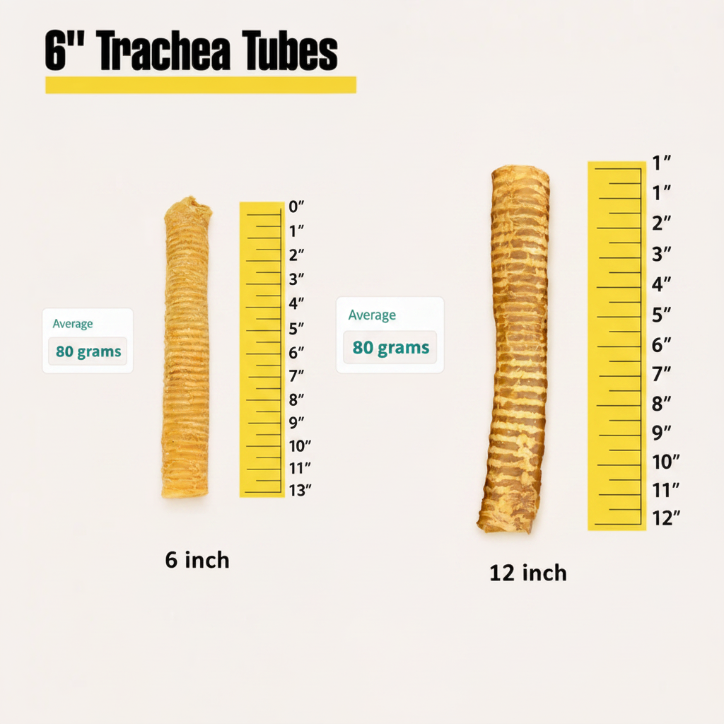 Natural Dog Chews: Premium Beef Trachea Tubes for Strong Chewers (25ct)