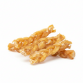 Braided beef backstrap dog chews, natural and healthy.